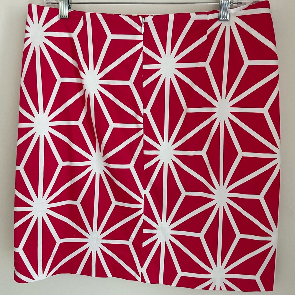 MELLY M pink geometric patterned pencil skirt size 10 - Picture 2 of 6